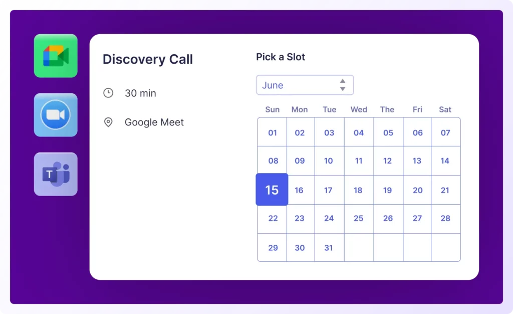 calendar integration in appointment scheduling process - ScheduleIQ